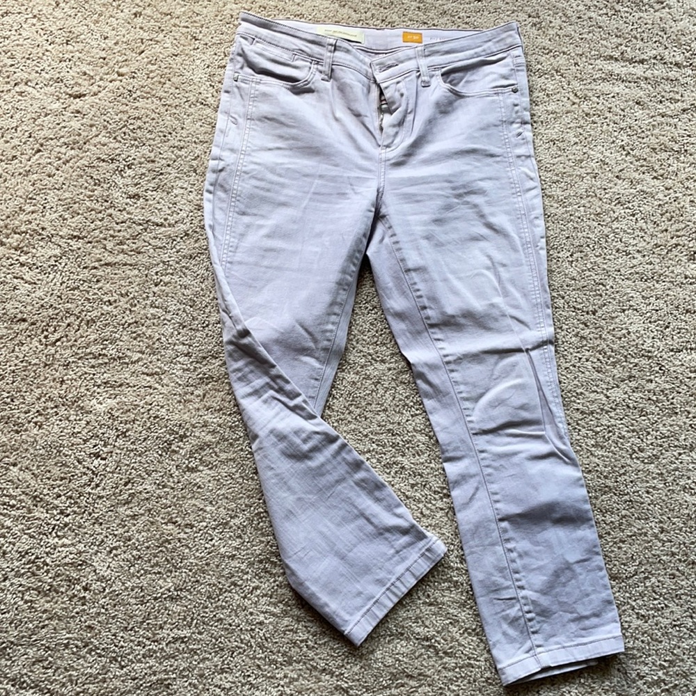 Pilcro and the letterpress lavender cropped jean